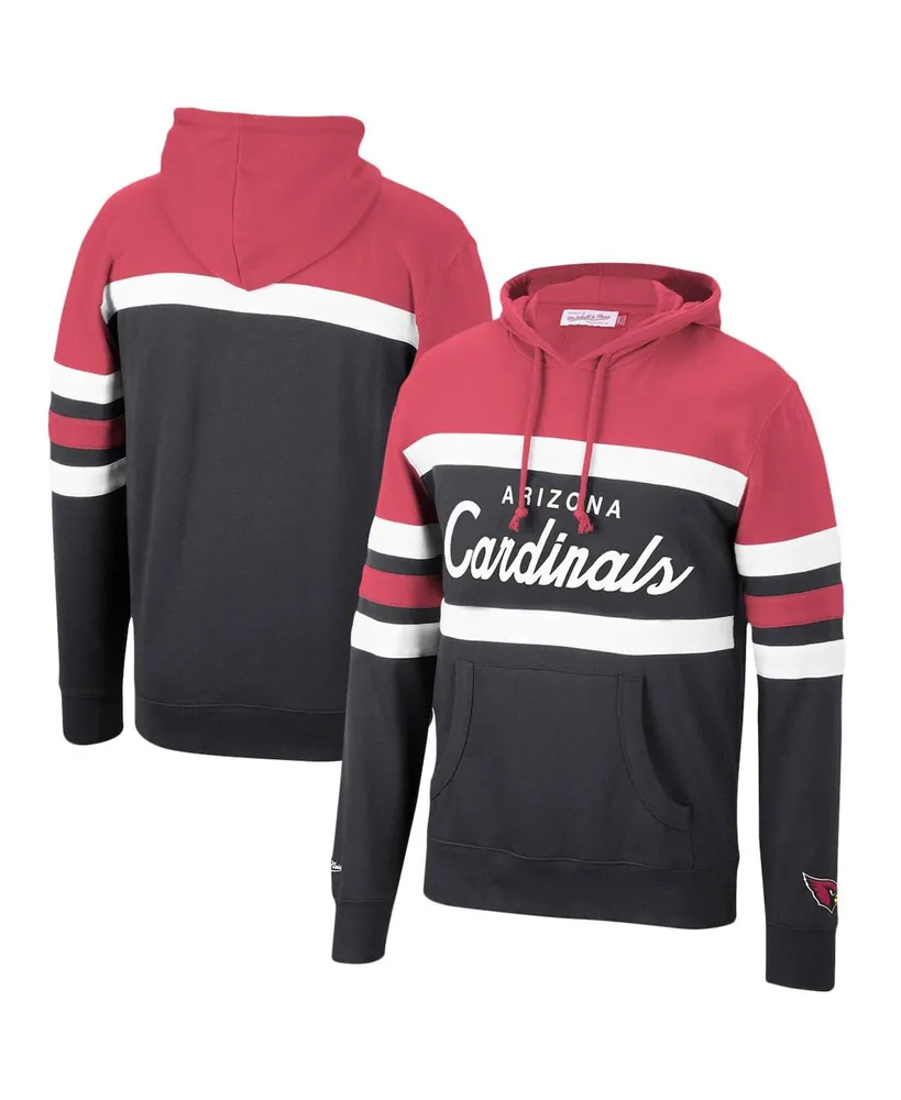 Men's Mitchell & Ness Cardinal, Black Arizona Cardinals Head Coach Pullover Hoodie