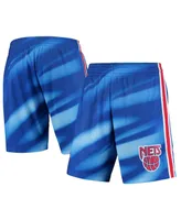 Men's Mitchell & Ness Blue New Jersey Nets Hardwood Classics Swingman Shorts