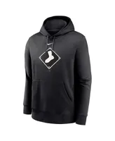 Men's Nike Black Chicago White Sox Alternate Logo Club Pullover Hoodie