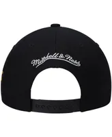 Men's Mitchell & Ness Black Phoenix Suns Hardwood Classics Script 2.0 Snapback Hat