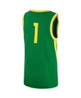 Big Boys Nike #1 Green Oregon Ducks Team Replica Basketball Jersey