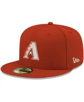 Men's New Era Red Arizona Diamondbacks Logo White 59FIFTY Fitted Hat