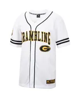 Men's Colosseum White and Black Grambling Tigers Free Spirited Baseball Jersey