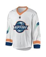 Men's White, Navy New York Riptide Replica Jersey