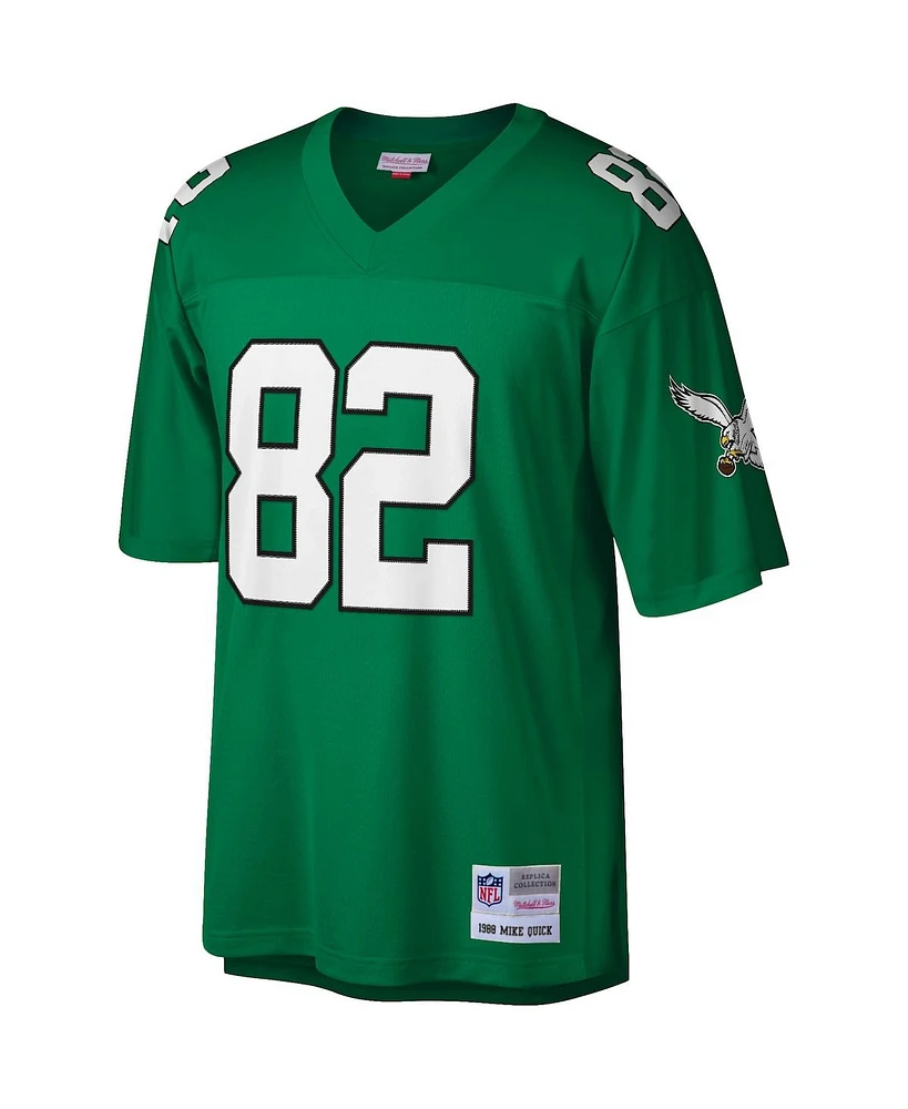 Men's Mitchell & Ness Mike Quick Kelly Green Philadelphia Eagles Legacy Replica Jersey