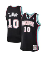 Men's Mitchell & Ness Mike Bibby Black Vancouver Grizzlies 2000-01 Hardwood Classics Swingman Jersey