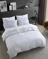 Kenneth Cole New York Merrion Cotton 3 Pc Duvet Cover Set, Full/Queen