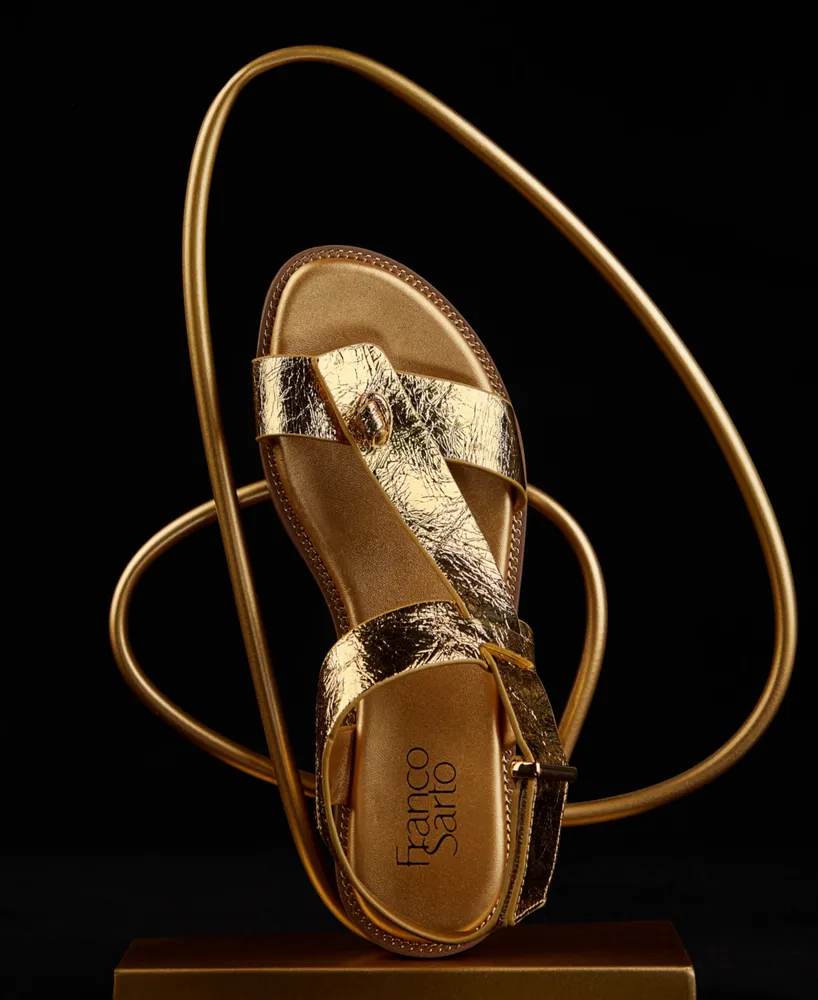 Franco Sarto Women's Glenni Hidden Adjustable Strap Flat Sandals