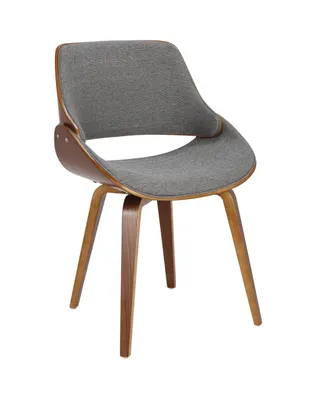 Lumisource Fabrizzi Mid-Century Modern Dining Accent Chair Fabric