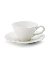 Portmeirion Sophie Conran Teacups and Saucers, Set of 4