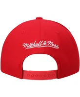 Men's Mitchell & Ness Red La Clippers Ground 2.0 Snapback Hat