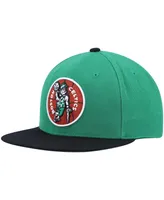 Men's Mitchell & Ness Kelly Green and Black Boston Celtics Hardwood Classics Team Two-Tone 2.0 Snapback Hat