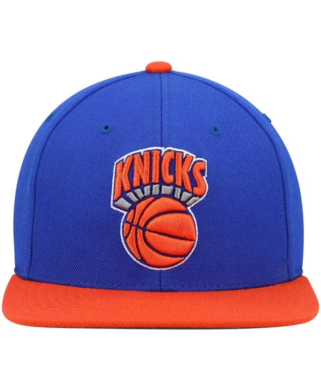 New York Knicks Logo Classic Red Snapback By Mitchell & Ness Black & Team  Colour