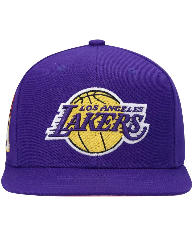 Men's Mitchell & Ness Purple Los Angeles Lakers All Love Snapback Hat