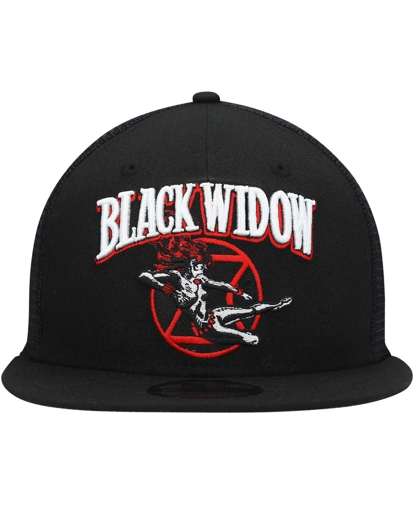 Men's Black New Era Black Widow Retro Meshback 9FIFTY Snapback Hat