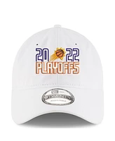 Men's New Era White Phoenix Suns 2022 Nba Playoffs Bubble Letter 9TWENTY Adjustable Hat