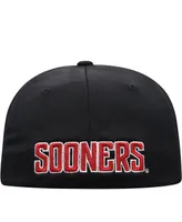 Men's Top of the World Black Oklahoma Sooners Reflex Logo Flex Hat