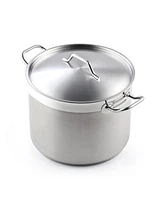 20 Quart Professional Grade Stainless Steel Stock Pot with Lid, Silver