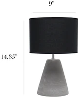 Simple Designs Pinnacle Concrete Table Lamp