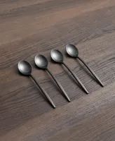 Cambridge Silversmiths Gaze Black Satin Demi Spoon Set, 4 Piece