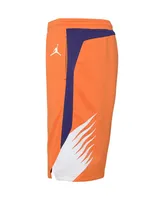 Big Boys Jordan Orange Phoenix Suns 2019/20 Swingman Performance Shorts - Statement Edition