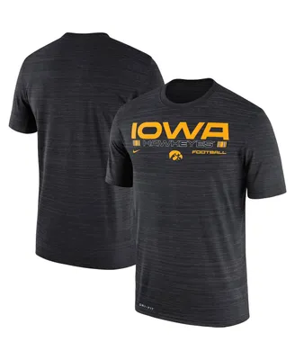 Men's Nike Black Iowa Hawkeyes Velocity Legend Space-Dye Performance T-shirt