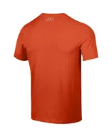 Men's Under Armour Orange Auburn Tigers School Logo Performance Cotton T-shirt