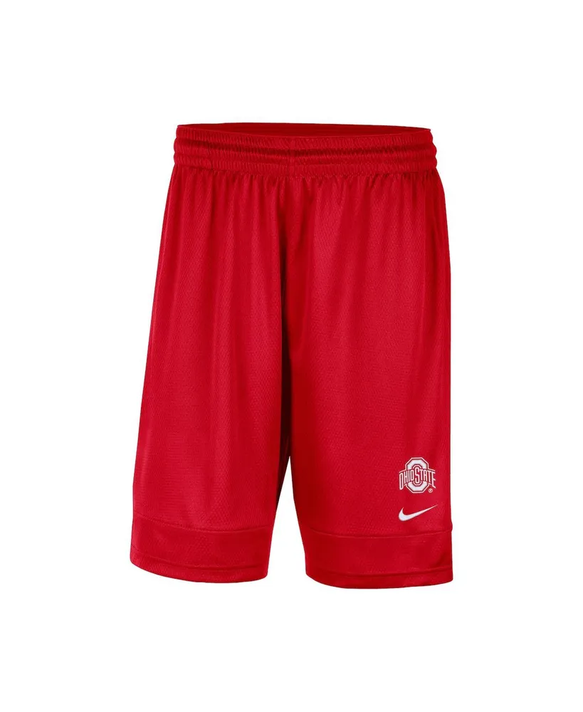 Men's Nike Scarlet Ohio State Buckeyes Fast Break Team Performance Shorts