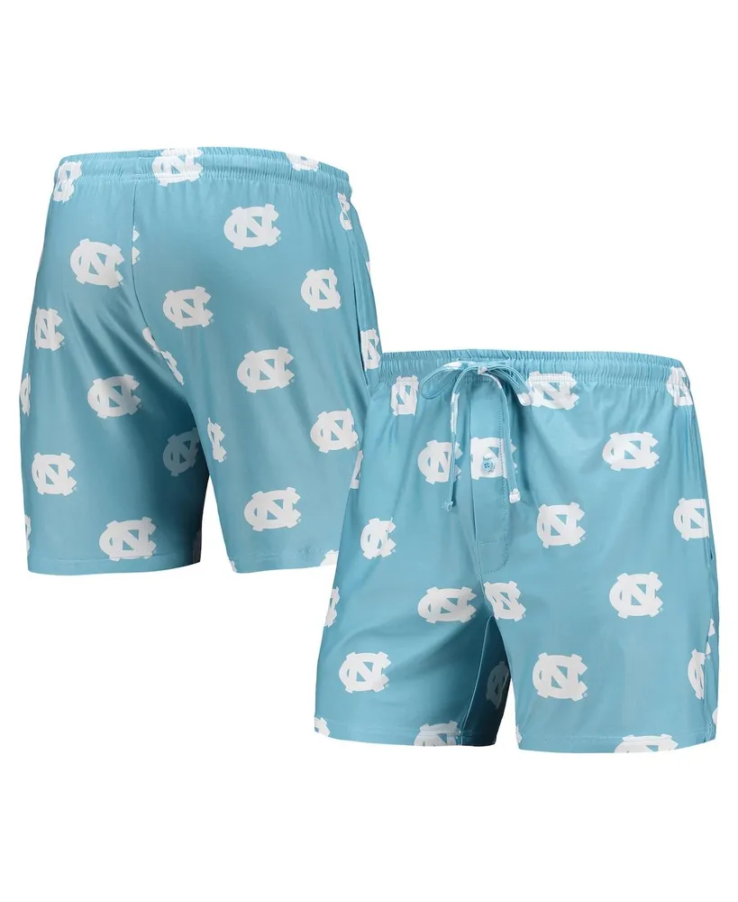 Men's Concepts Sport Carolina Blue North Carolina Tar Heels Flagship Allover Print Jam Shorts