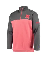 Men's Champion Scarlet Nebraska Huskers Gameday Quarter-Zip Jacket