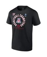 Men's Fanatics Black Arizona Wildcats 2022 Pac-12 Basketball Conference Tournament Champions T-shirt