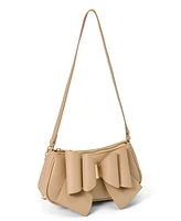 Women's Spring Bow Baguette Shoulder Bag