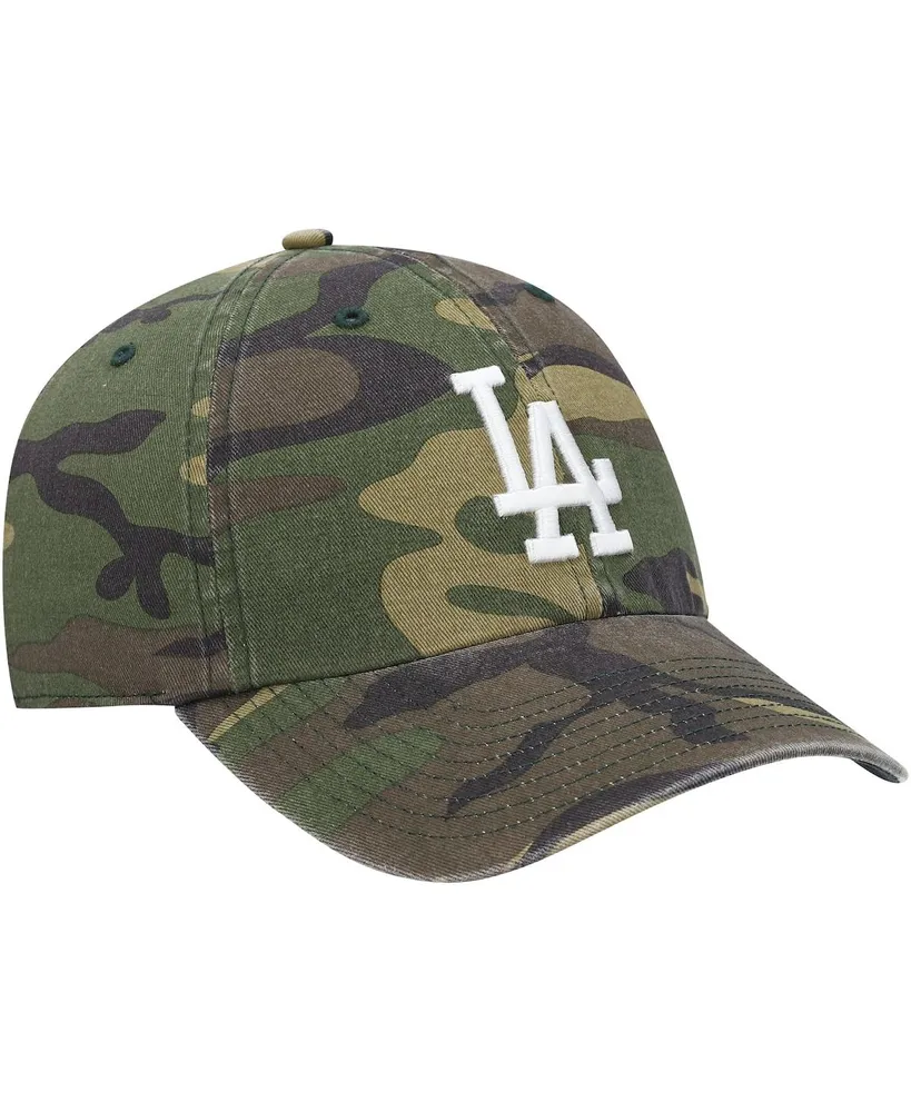 Men's '47 Camo Los Angeles Dodgers Team Clean Up Adjustable Hat