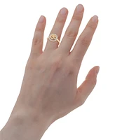 Wrapped Diamond Om Ring (1/6 ct. t.w.) 10k Gold, Created for Macy's