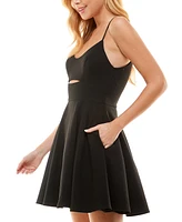 City Studios Juniors' Cutout Midriff Party Dress