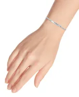 Giani Bernini Cubic Zirconia "Be Strong" Bolo Bracelet in Sterling Silver, Created for Macy's