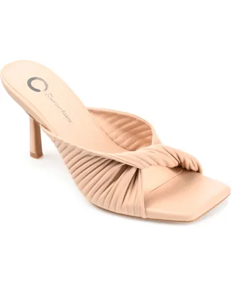 Journee Collection Women's Greer Pleated Sandals