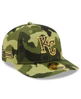 Men's New Era Camo Kansas City Royals 2022 Armed Forces Day On-Field Low Profile 59FIFTY Fitted Hat