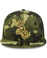 Men's New Era Camo Chicago White Sox 2022 Armed Forces Day 9FIFTY Snapback Adjustable Hat