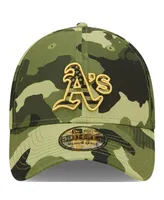 Men's New Era Camo Oakland Athletics 2022 Armed Forces Day 39THIRTY Flex Hat