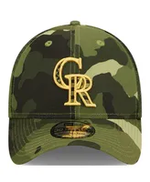 Men's New Era Camo Colorado Rockies 2022 Armed Forces Day 39THIRTY Flex Hat