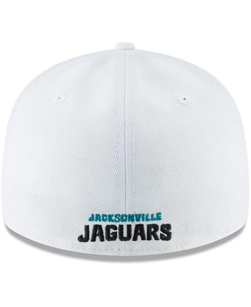 Men's New Era White Jacksonville Jaguars Omaha Low Profile 59FIFTY Fitted Hat