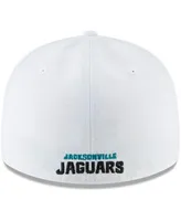 Men's New Era White Jacksonville Jaguars Omaha Low Profile 59FIFTY Fitted Hat