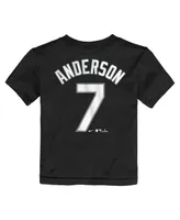 Toddler Girls and Boys Nike Tim Anderson Black Chicago White Sox Player Name & Number T-shirt