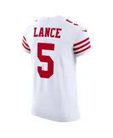 Men's Nike Trey Lance White San Francisco 49ers Vapor Elite Jersey