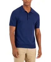 Alfani Men's Ribbed Raglan Sweater-Knit Polo Shirt, Created for Macy's