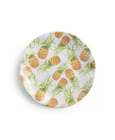 Q Squared Melamine Aloha 8" Salad Plate Set/4