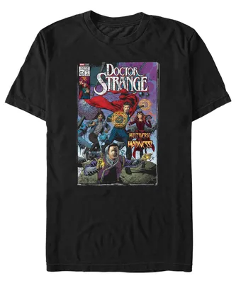 Men's Marvel Film Doctor Strange Movie 2 Comic Cover Short Sleeve T-shirt