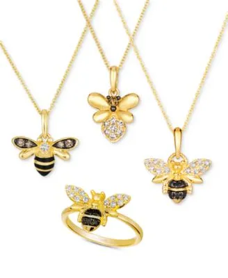 Le Vian Nude Diamond Chocolate Diamond Honey Bee Jewelry Collection In 14k Gold
