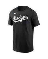Men's Nike Freddie Freeman Black Los Angeles Dodgers Player Name & Number T-shirt